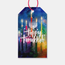 Etiquetas Para Regalos Tema del festival judío Hanukkah
