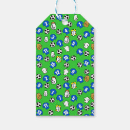 Etiquetas Para Regalos Tema del fútbol con Camisetas en azul