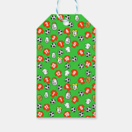 Etiquetas Para Regalos Tema del fútbol con Camisetas en rojo