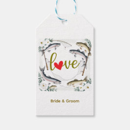 Etiquetas Para Regalos Temática de los Bodas de pescado para los amantes 