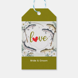 Etiquetas Para Regalos Temática de los Bodas de pescado para los amantes 