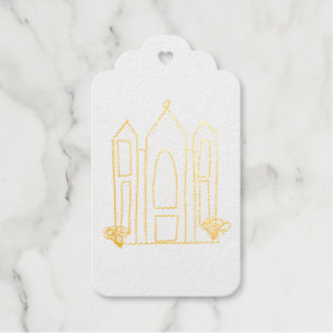 Etiquetas Para Regalos Templo LDS Salt Lake City simple mormón moderno