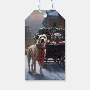 Etiquetas Para Regalos Temporada Festiva de Navidad del Staffordshire Ame