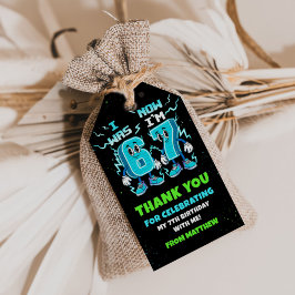 Etiquetas Para Regalos Tendencia de meme 6 7 Fiesta de cumpleaños Six Sev