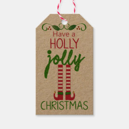 Etiquetas Para Regalos Tener Navidades de Holly Jolly - Casero