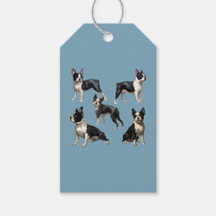 Etiquetas Para Regalos Terrier de Boston