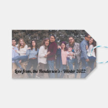 Texto negro de foto y mensaje personalizado