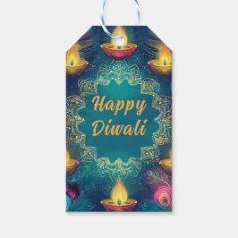 Etiquetas Para Regalos texto personalizado, Diwali Joy Tag - Light & Love