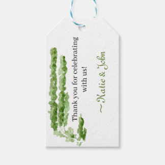 Etiquetas Para Regalos Thank you favor tag watercolor greenery classic 