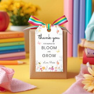 Etiquetas Para Regalos Thank You for Helping Me Bloom and Grow Teacher