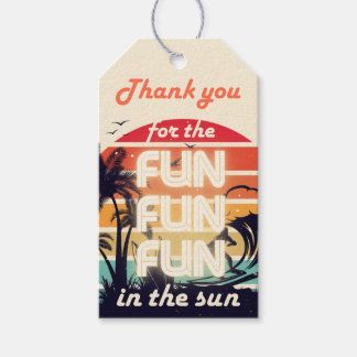 Etiquetas Para Regalos Thank you gift tag for One in the Sun party