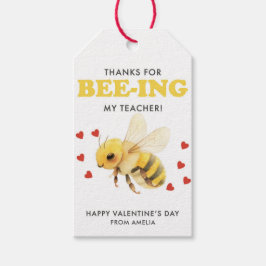 Etiquetas Para Regalos Thanks for Bee-ing My Teacher Valentine Gift Tag