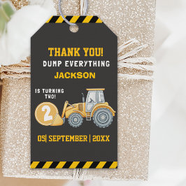 Etiquetas Para Regalos Thanks for Building Memories – Construction Party