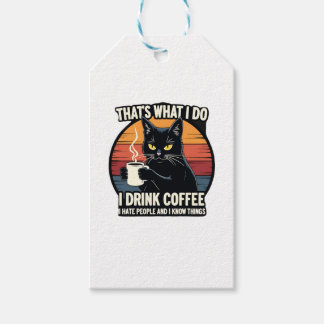 Etiquetas Para Regalos That's What I Do I Drink Coffee I Hate People And 