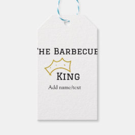 Etiquetas Para Regalos The Barbecue king crownadd name text cooking best