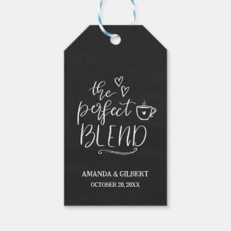 Etiquetas Para Regalos The Perfect Blend Cute Script Chalkboard Wedding