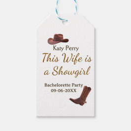 Etiquetas Para Regalos This Wife is a showgirl bachelorette party name da