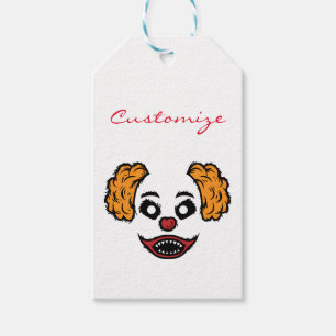 Etiquetas Para Regalos Thunder_Cove, payaso gracioso y asustado