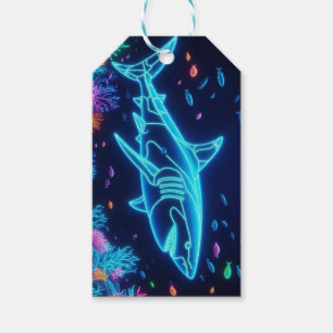 Etiquetas Para Regalos Tiburón colorido