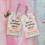 Etiquetas Para Regalos Tie Dye Birthday Party<br><div class="desc">Etiquetas de regalo de la fiesta de cumpleaños de Tie Dye - Sabemos que todos los días no pueden ser todo sol y arcos de lluvia, pero definitivamente lo es hoy. Experimente los patrones de tintes de tintes de color grooví con este suministro de fiesta de tintes de corbata fresco...</div>