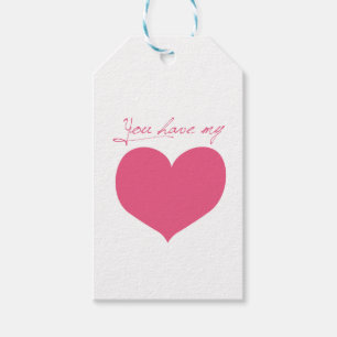 Etiquetas Para Regalos Tienes mi corazón