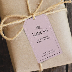 Etiquetas Para Regalos Tierra Agradecida Por Apoyar Mi Pequeña Empresa