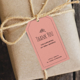 Etiquetas Para Regalos Tierra Agradecida Por Apoyar Mi Pequeña Empresa