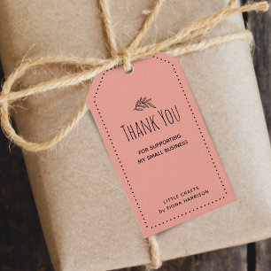 Etiquetas Para Regalos Tierra Agradecida Por Apoyar Mi Pequeña Empresa