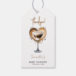 Etiquetas Para Regalos Tini One Espresso Martini Baby Shower