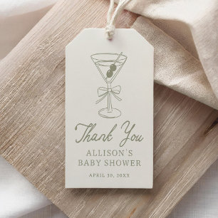 Etiquetas Para Regalos Tini One Martini Baby Shower