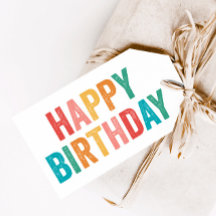Tipo Arcoíris Cumpleaños Feliz