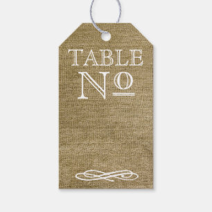 Etiquetas Para Regalos Tipo de tipografía vintage Burlap Look Número de t