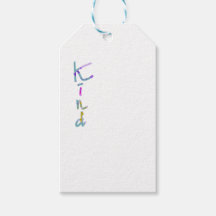 Tipografía artística KIND colorida e inspiradora