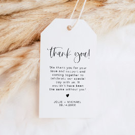 Etiquetas Para Regalos Tipografía Boho Minimalista Favor de agradecimient