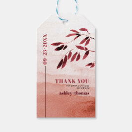 Etiquetas Para Regalos Tipografía de moda minimalista Gracias boda