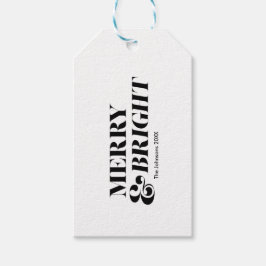 Etiquetas Para Regalos Tipografía de Navidades modernos vivos y morados