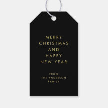 Tipografía Negra Moderna Simple Mínima de Navidad