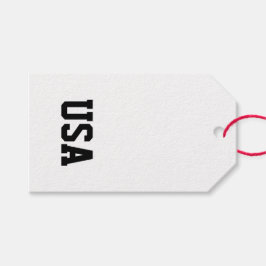 Etiquetas Para Regalos Tipografía Patriótica Estadounidense Diversión Dep