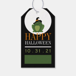 Etiquetas Para Regalos Toad de bruja suave, Halloween