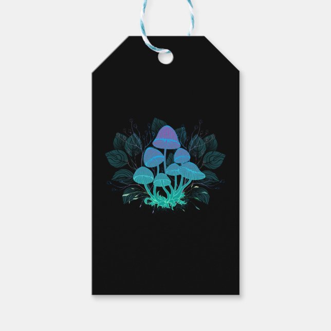 Etiquetas Para Regalos Toadstools en Bushes (Anverso)
