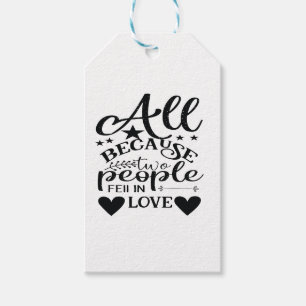Etiquetas Para Regalos Todo porque dos personas se enamoraron