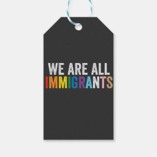 Etiquetas Para Regalos Todos somos inmigrantes LGBT, aliado del arcoiris
