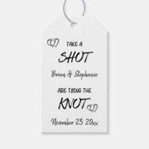 Etiquetas Para Regalos Toma Una Foto Que Amarra El Boda Personalizado De 