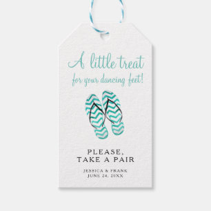 Etiquetas Para Regalos Tomar Un Par De Flip Flops Boda