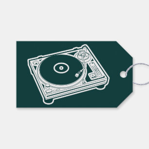 Etiquetas Para Regalos Torno de cera de vieja escuela (vinilo)