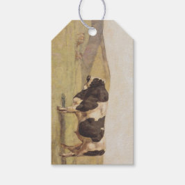 Etiquetas Para Regalos Toro en un paisaje rural (por Ferdinand Hodler)