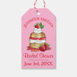 Etiquetas Para Regalos Torta de Fresa Bizcocho de Cumpleaños Desayuno Nup