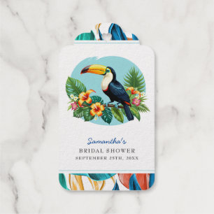 Etiquetas Para Regalos Toucan Lluvia Tropical Verano Despedida de Soltera