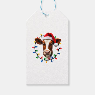 Etiquetas Para Regalos Traje de pijama de Navidad de animal de granja gra