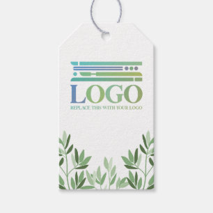 Etiquetas Para Regalos Tranquila vegetación suave deja tu logotipo y medi